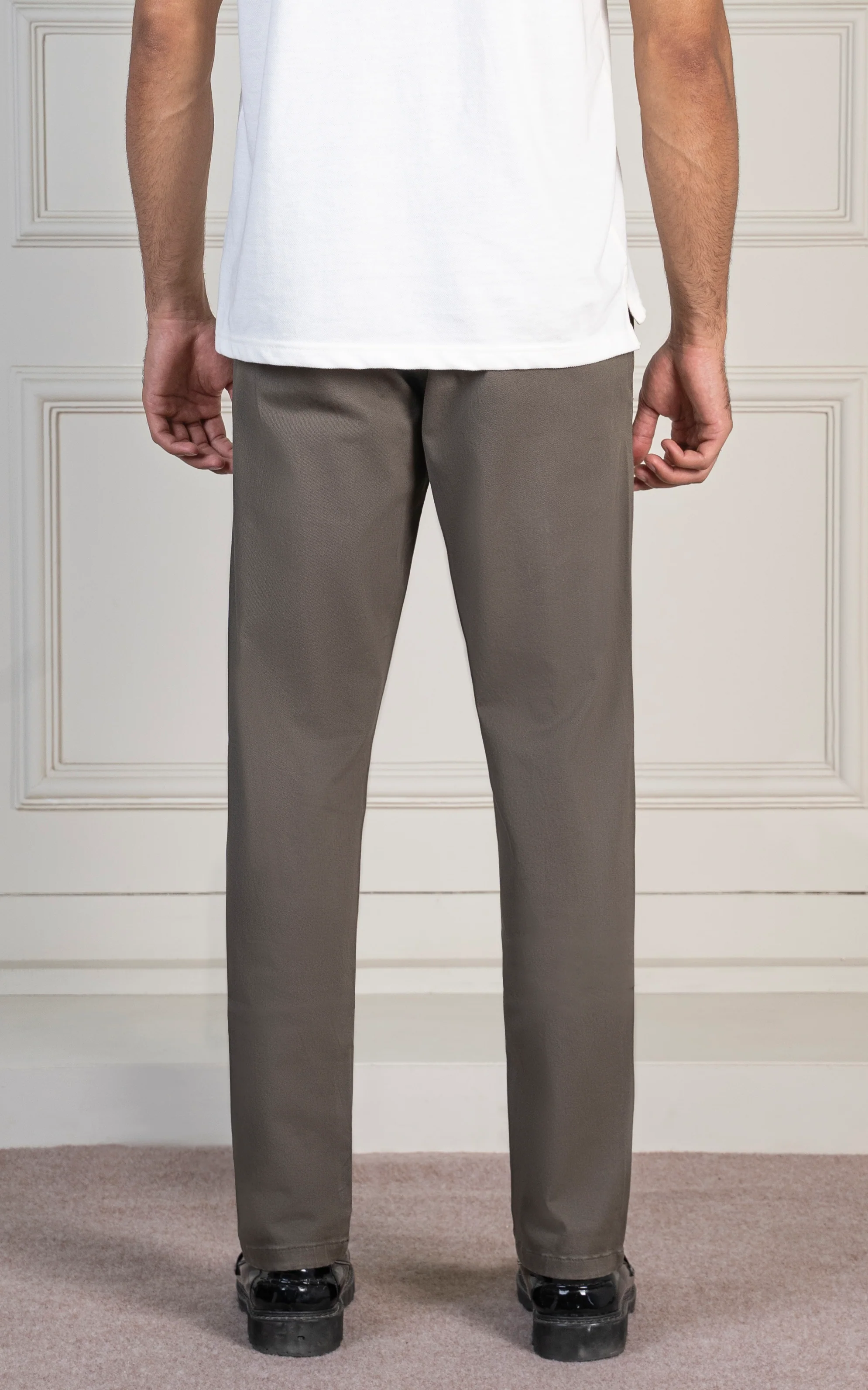 TWILL SMART FIT PANT DARK OLIVE - Image 3