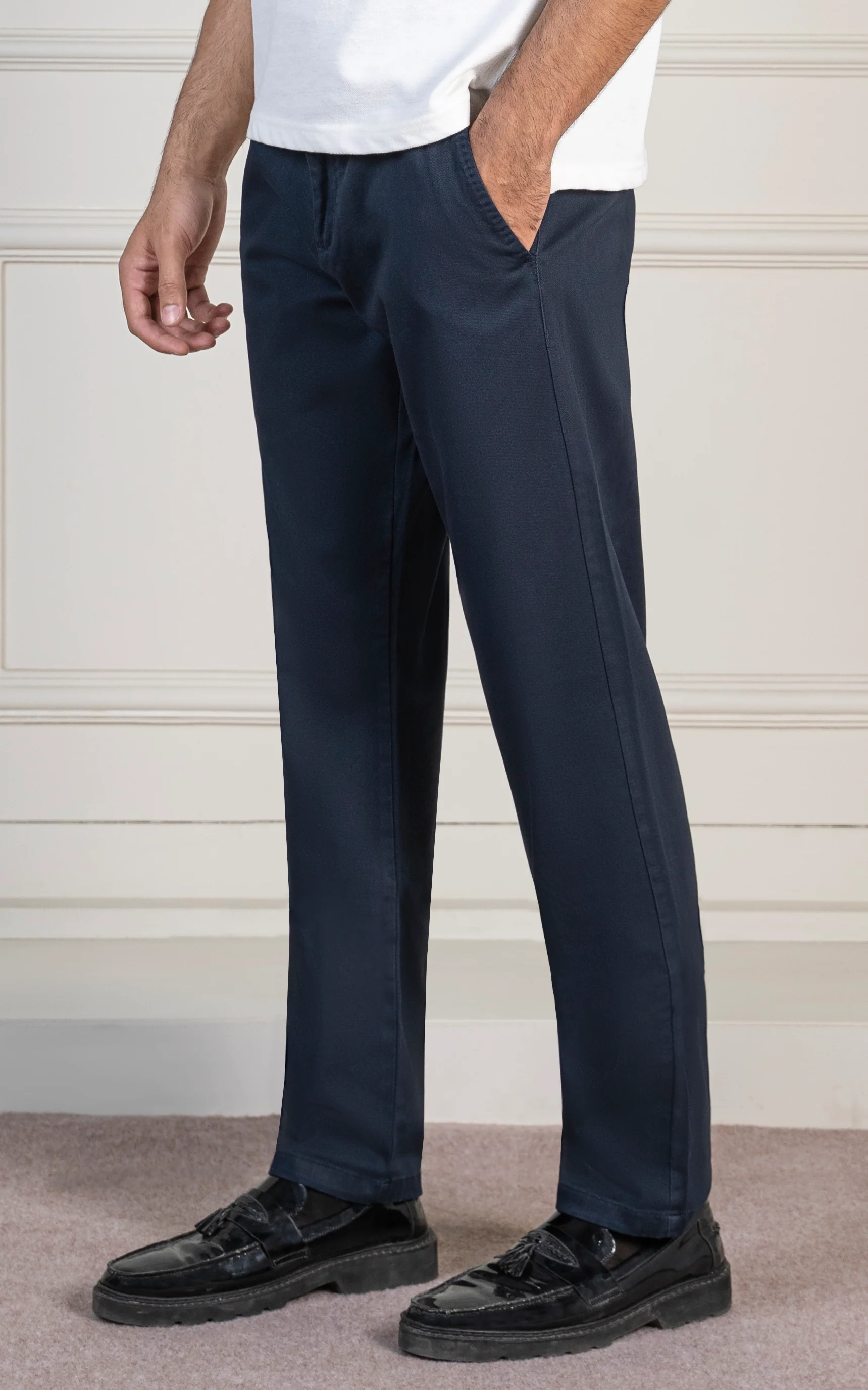 TWILL SMART FIT PANT NAVY