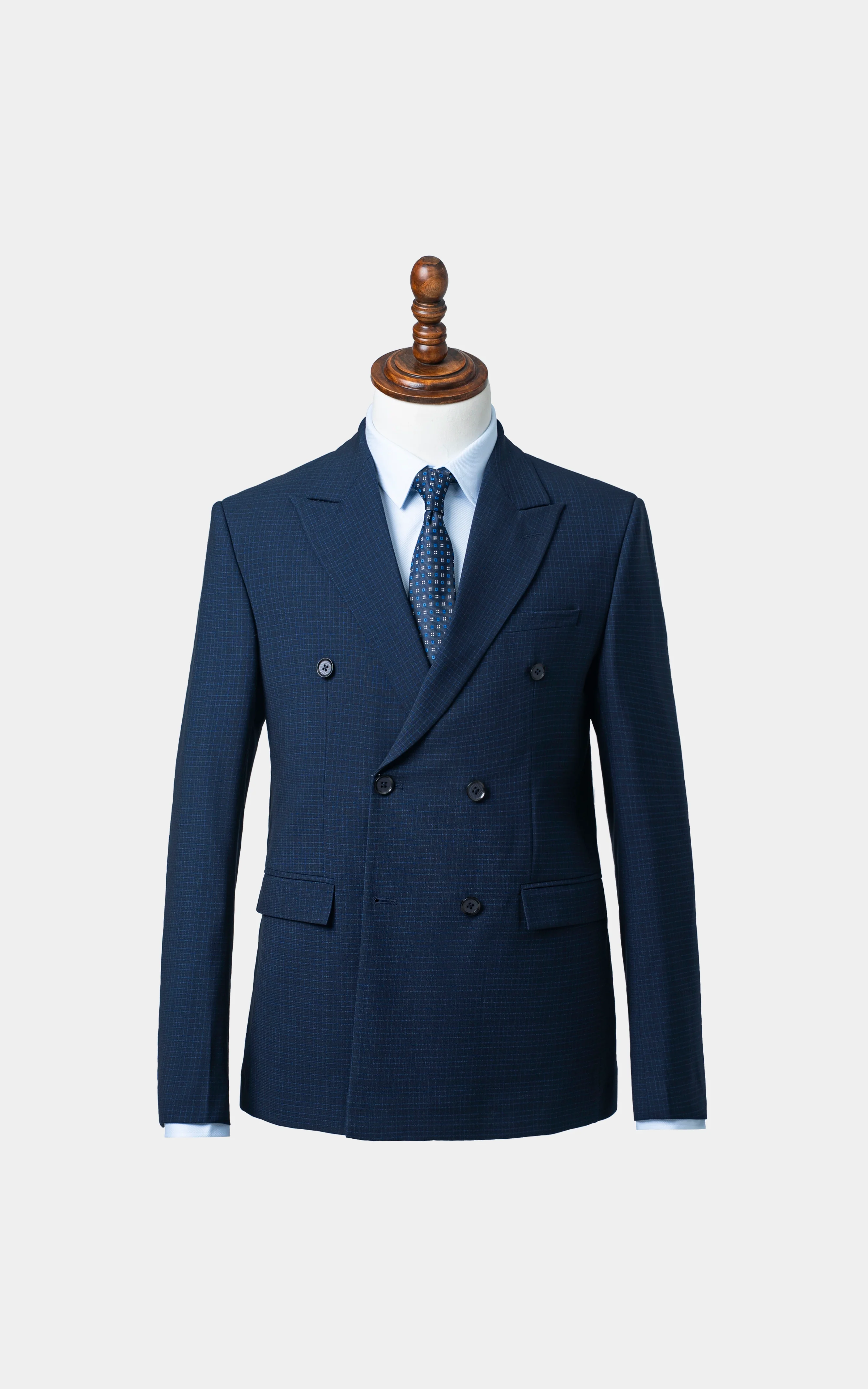 Two-Piece Double Breasted Suit Navy - Image 2