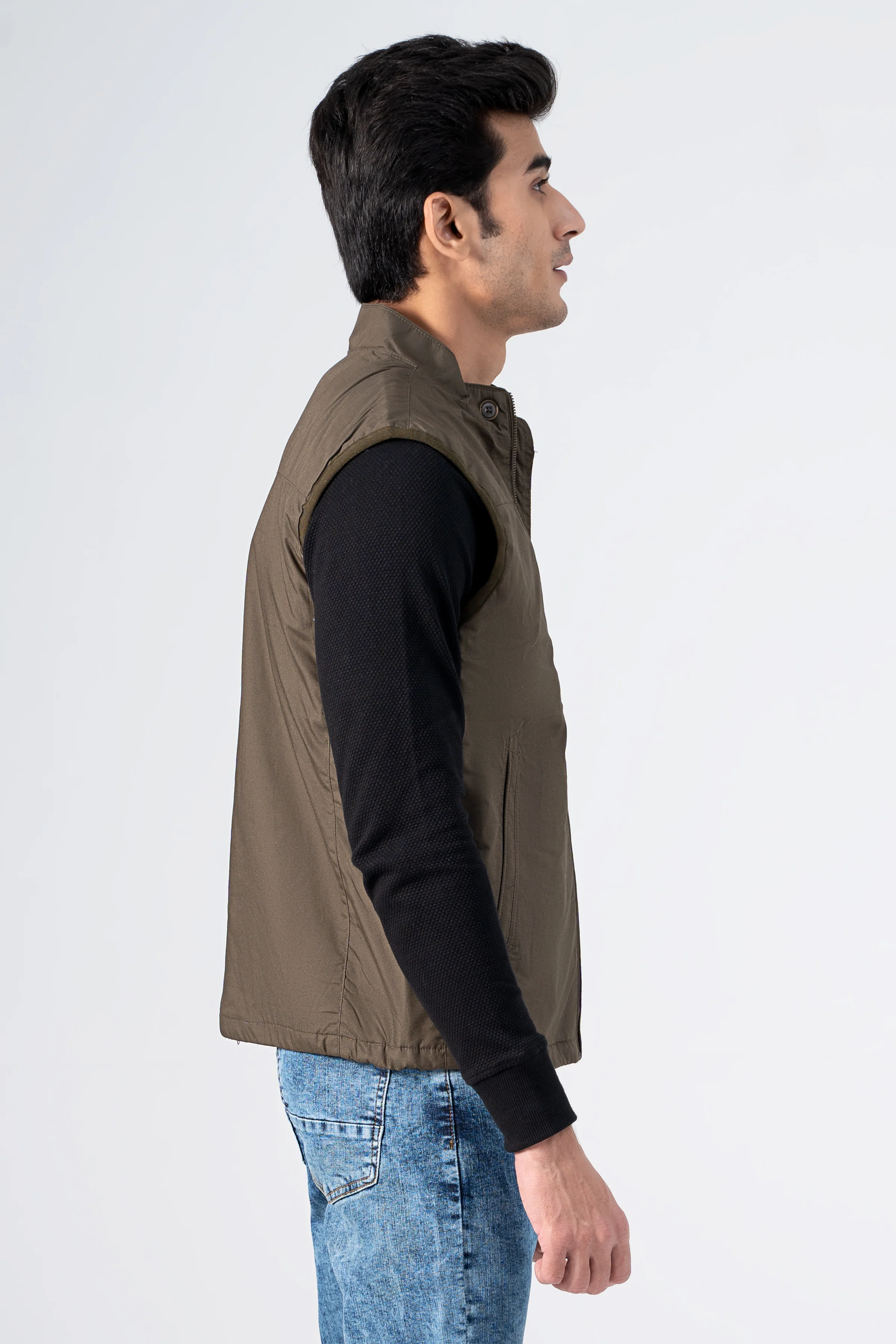 Wadded Cotton Jacket olive - Image 4