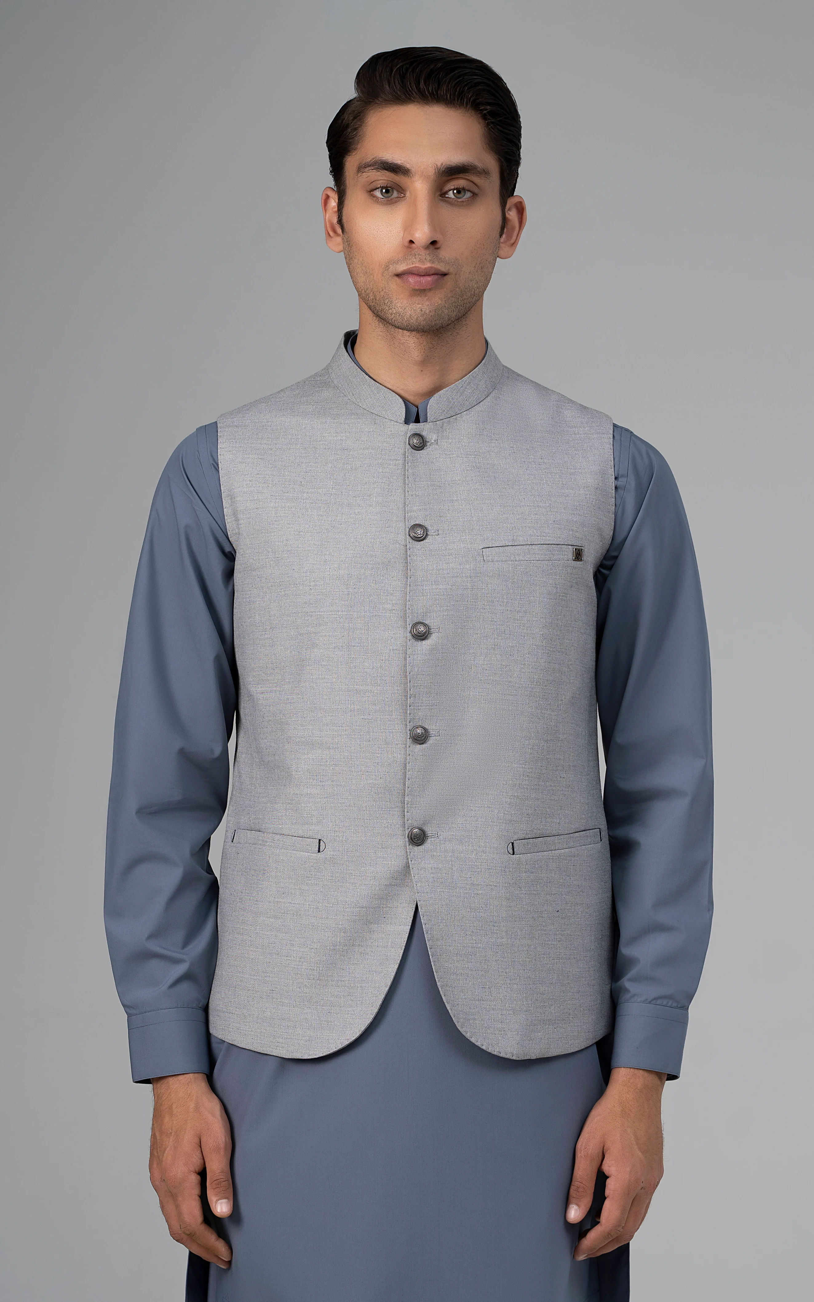 BLENDED WAISTCOAT - PREMIUM COLLECTION CLOUDY GREY