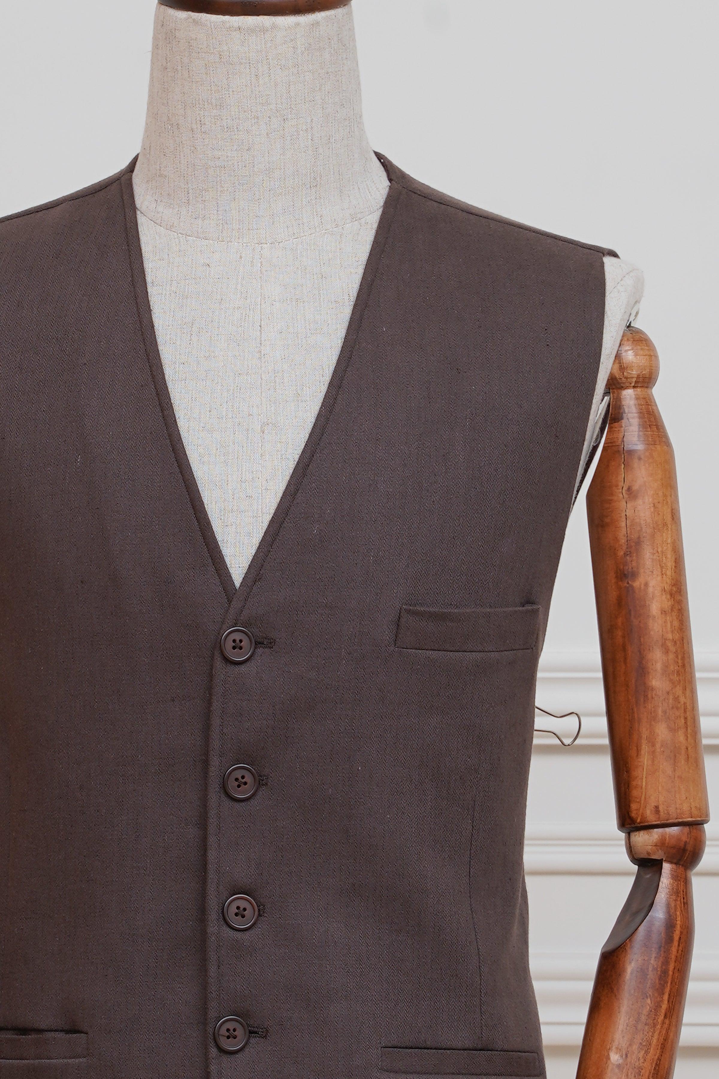 WAISTCOAT DARK COFFEE - Image 2