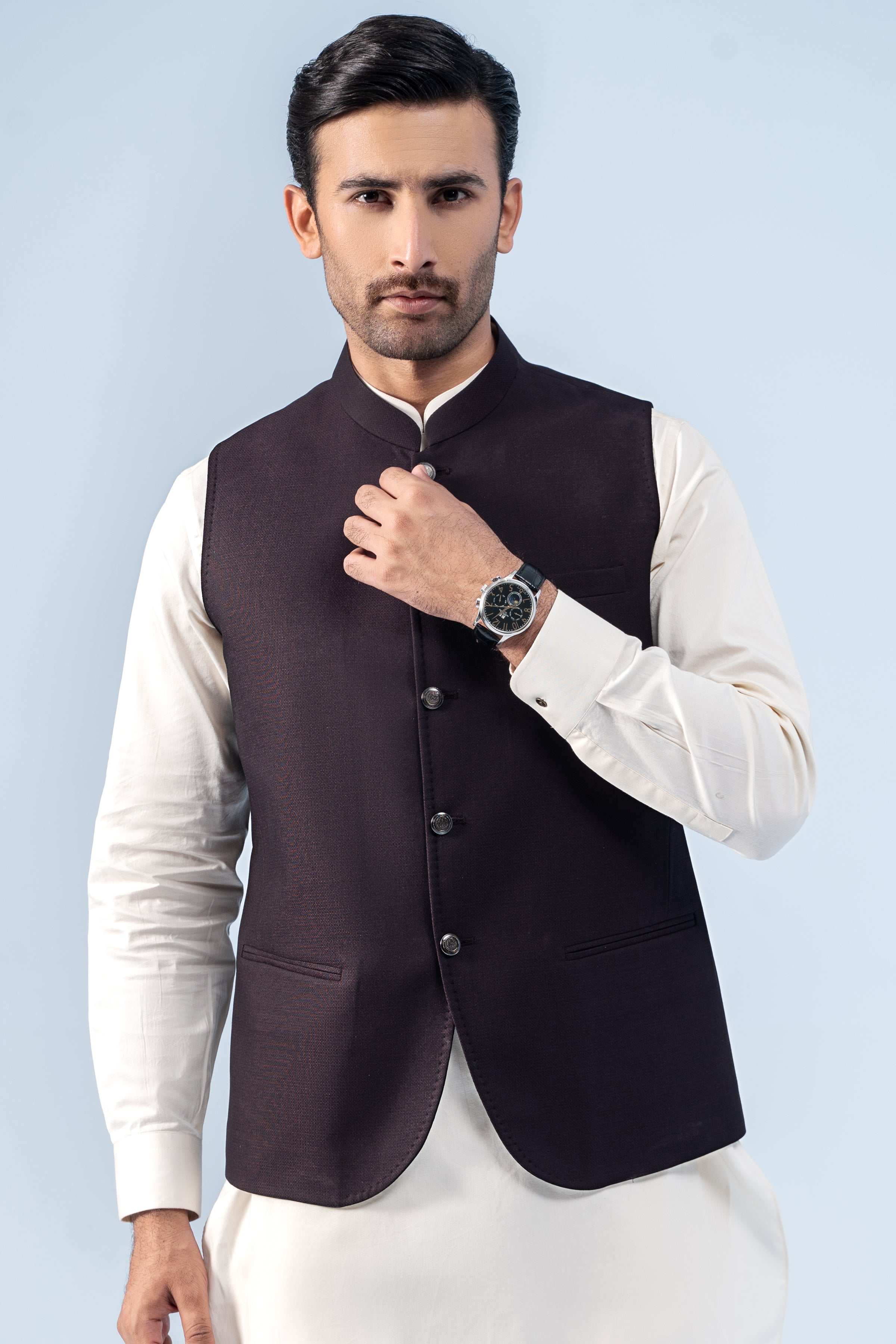 WAISTCOAT DEEP MAROON - Image 2