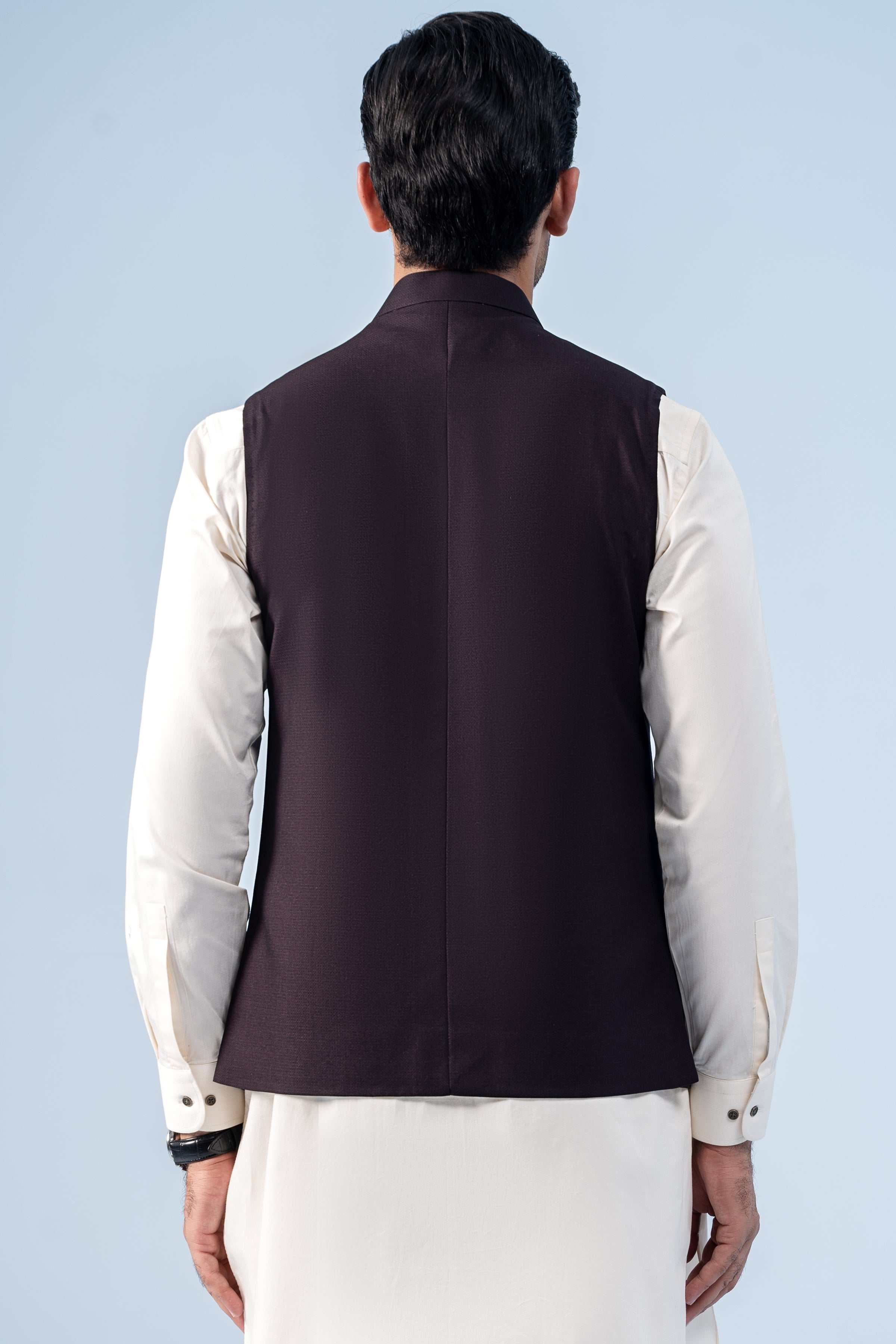 WAISTCOAT DEEP MAROON - Image 3