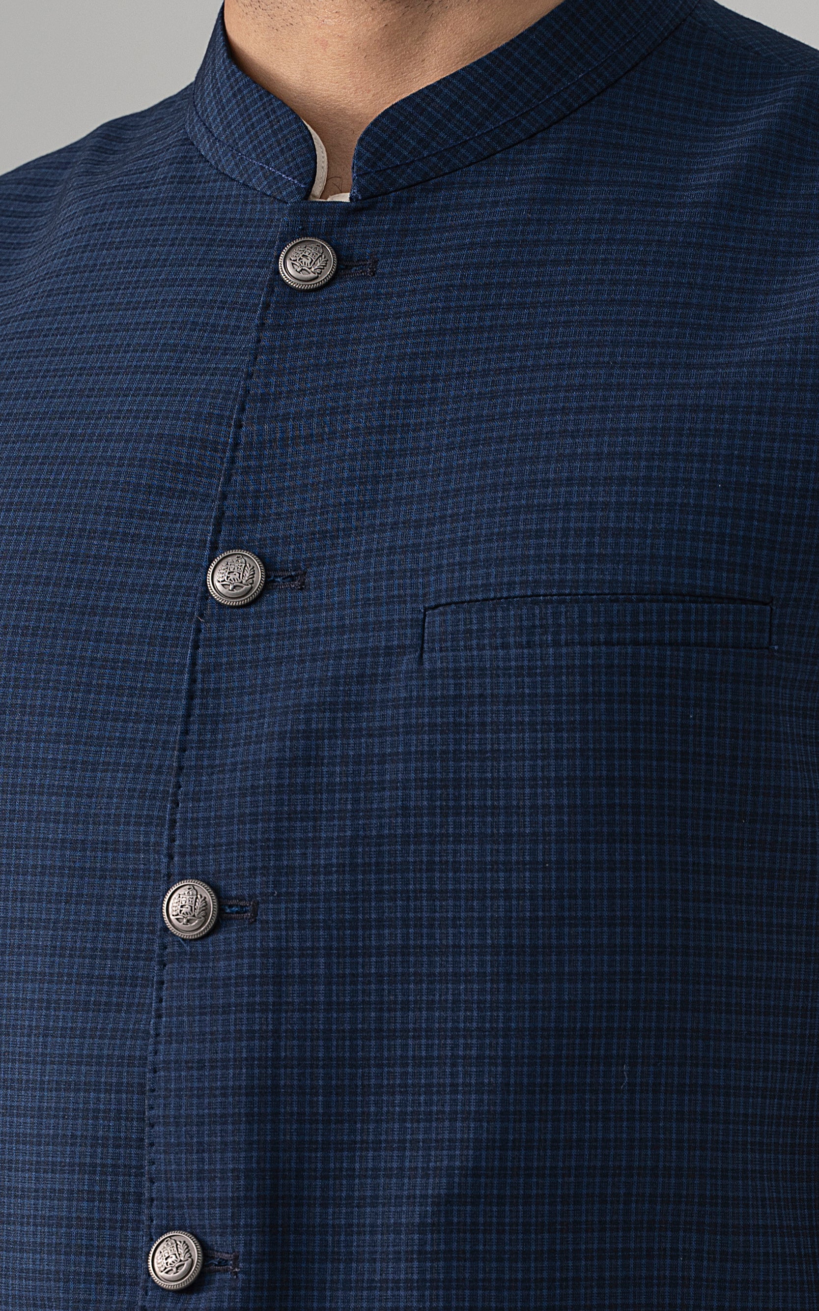 WAISTCOAT NAVY BLACK - Image 3