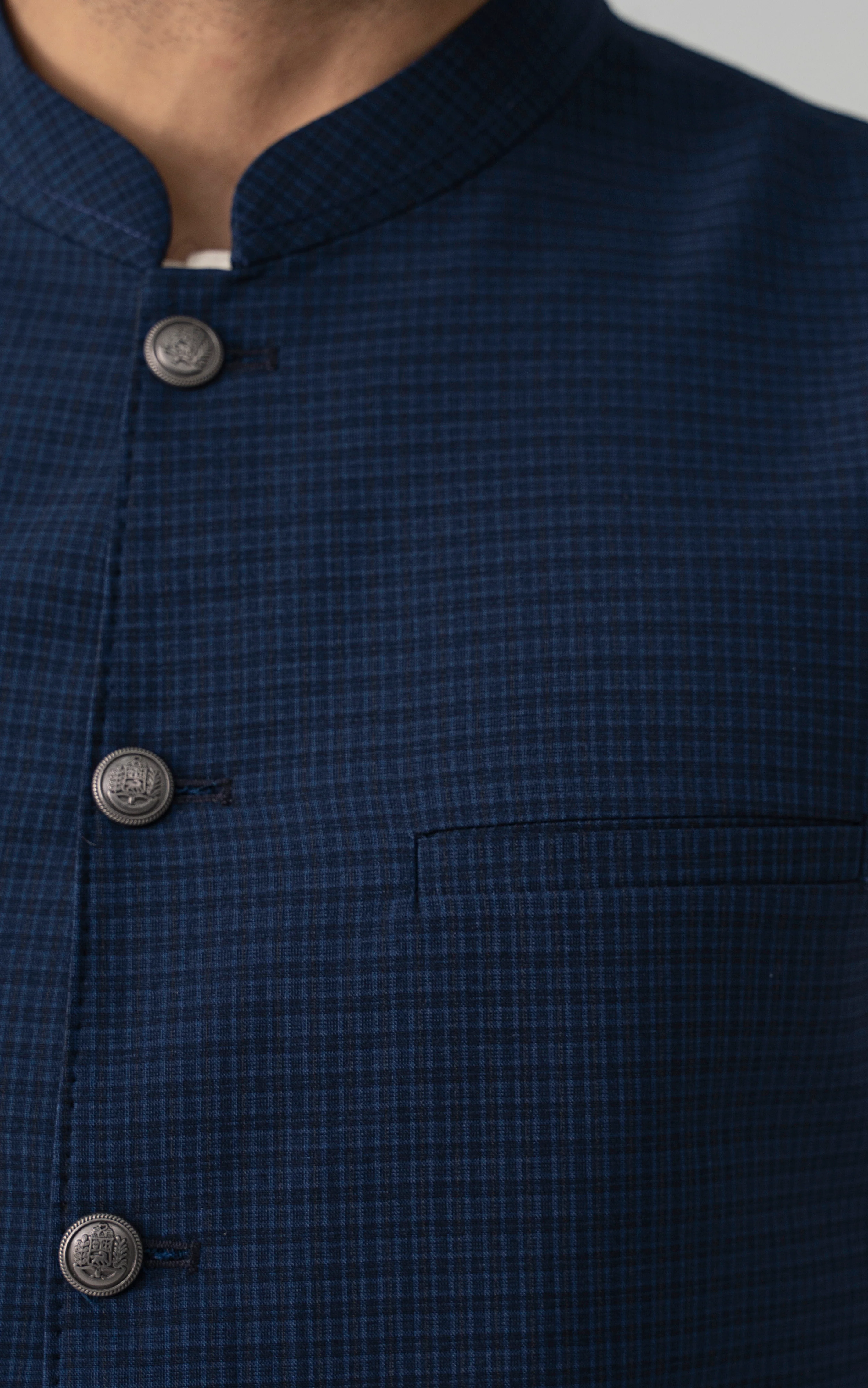 WAISTCOAT NAVY BLACK - Image 4