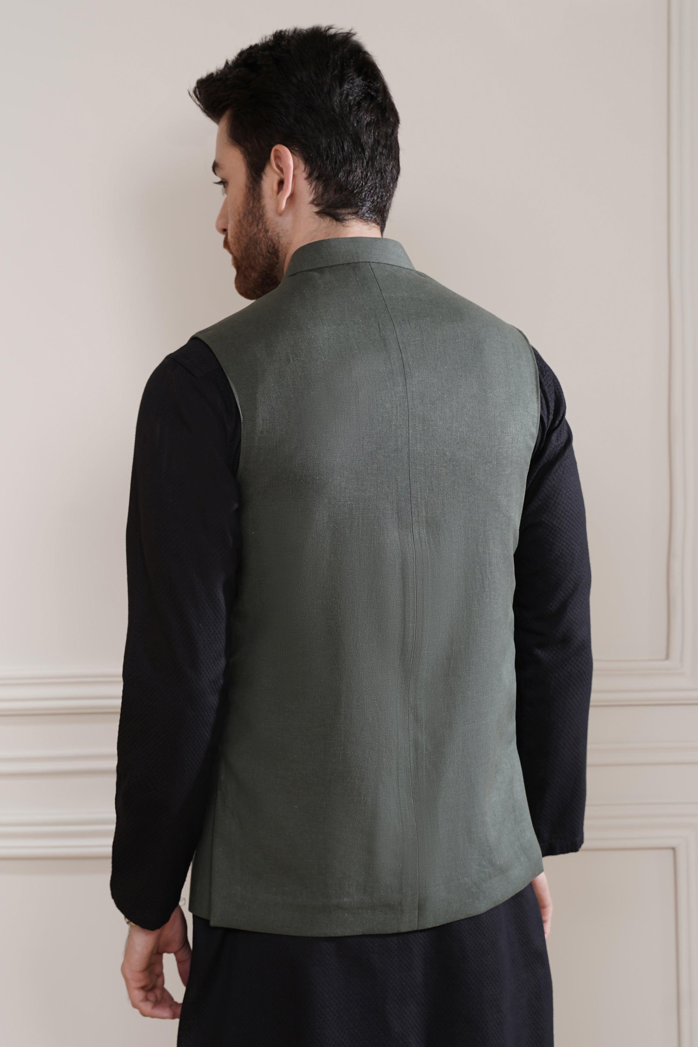WAISTCOAT OLIVE - Image 3