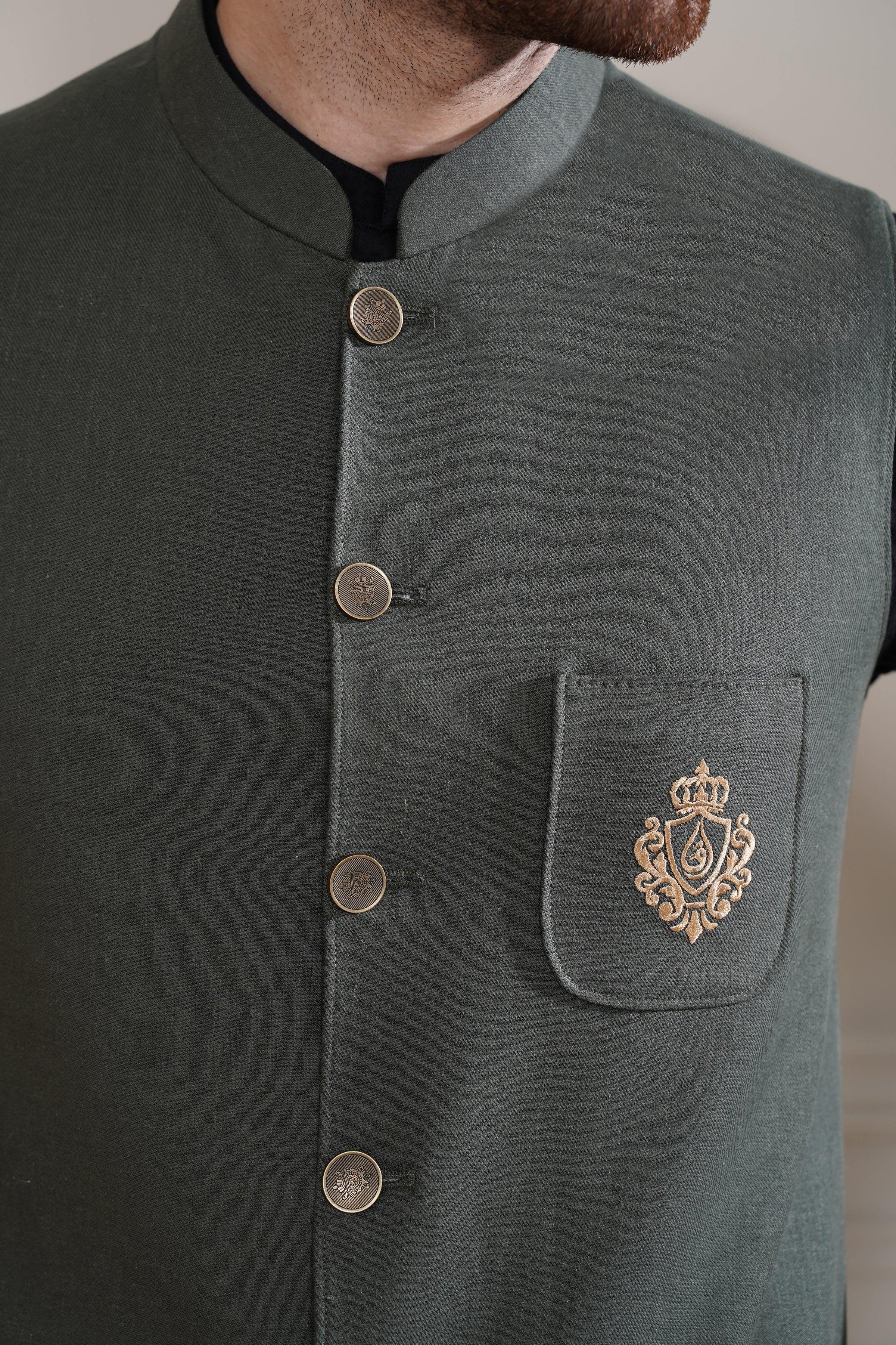 WAISTCOAT OLIVE - Image 4