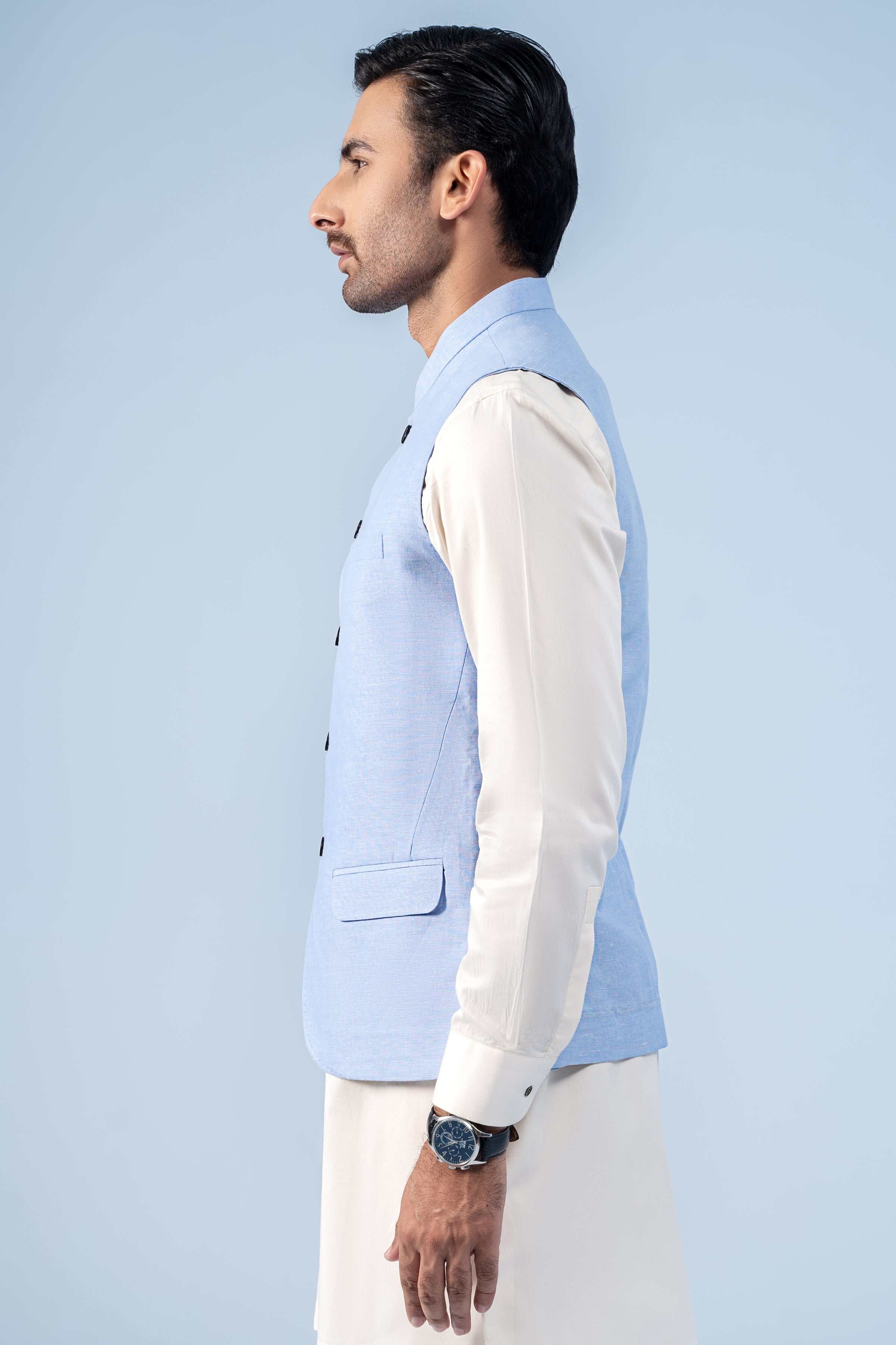 WAISTCOAT SKY BLUE - Image 4