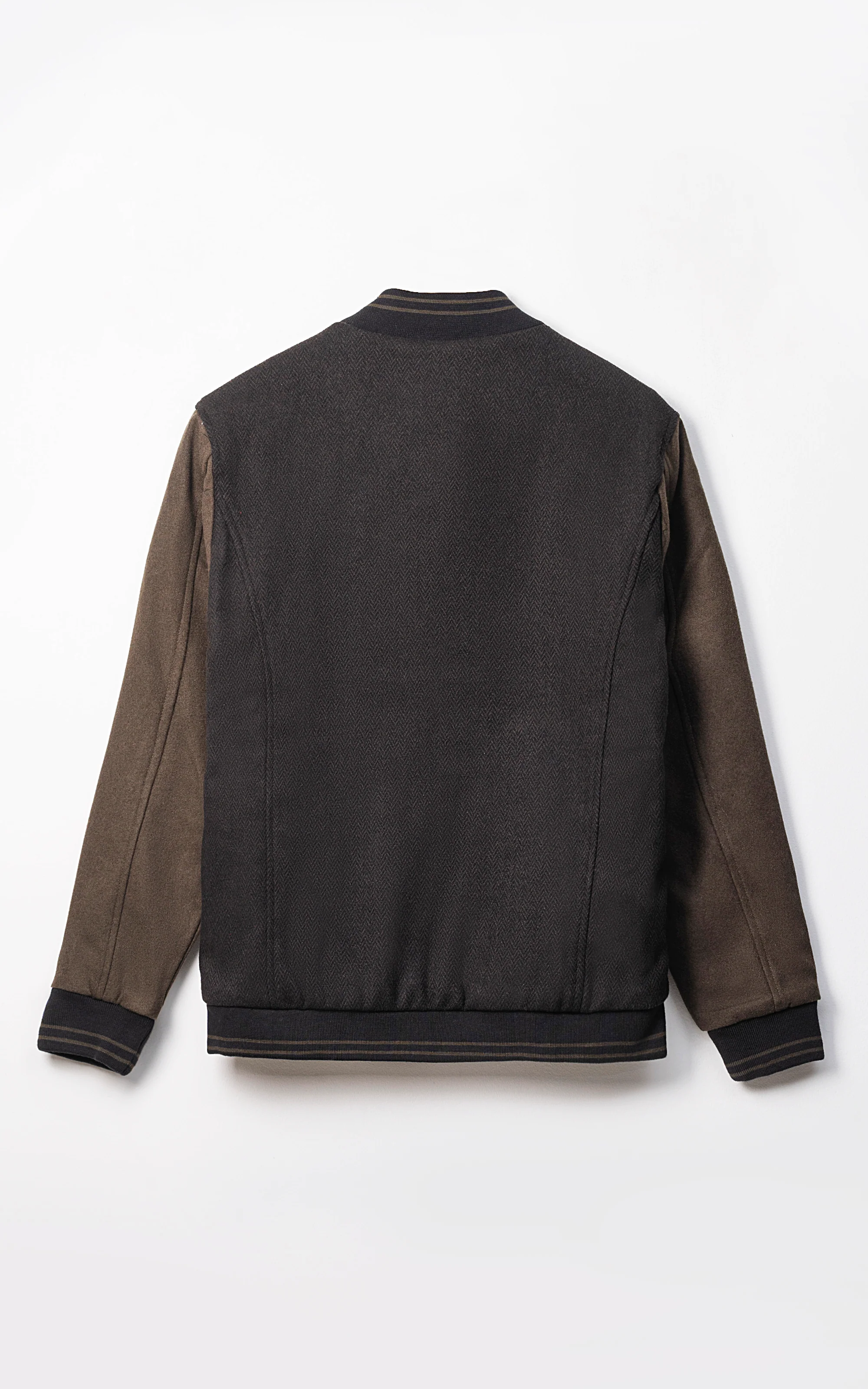 WOOLEN JACKET BROWN BLACK - Image 3
