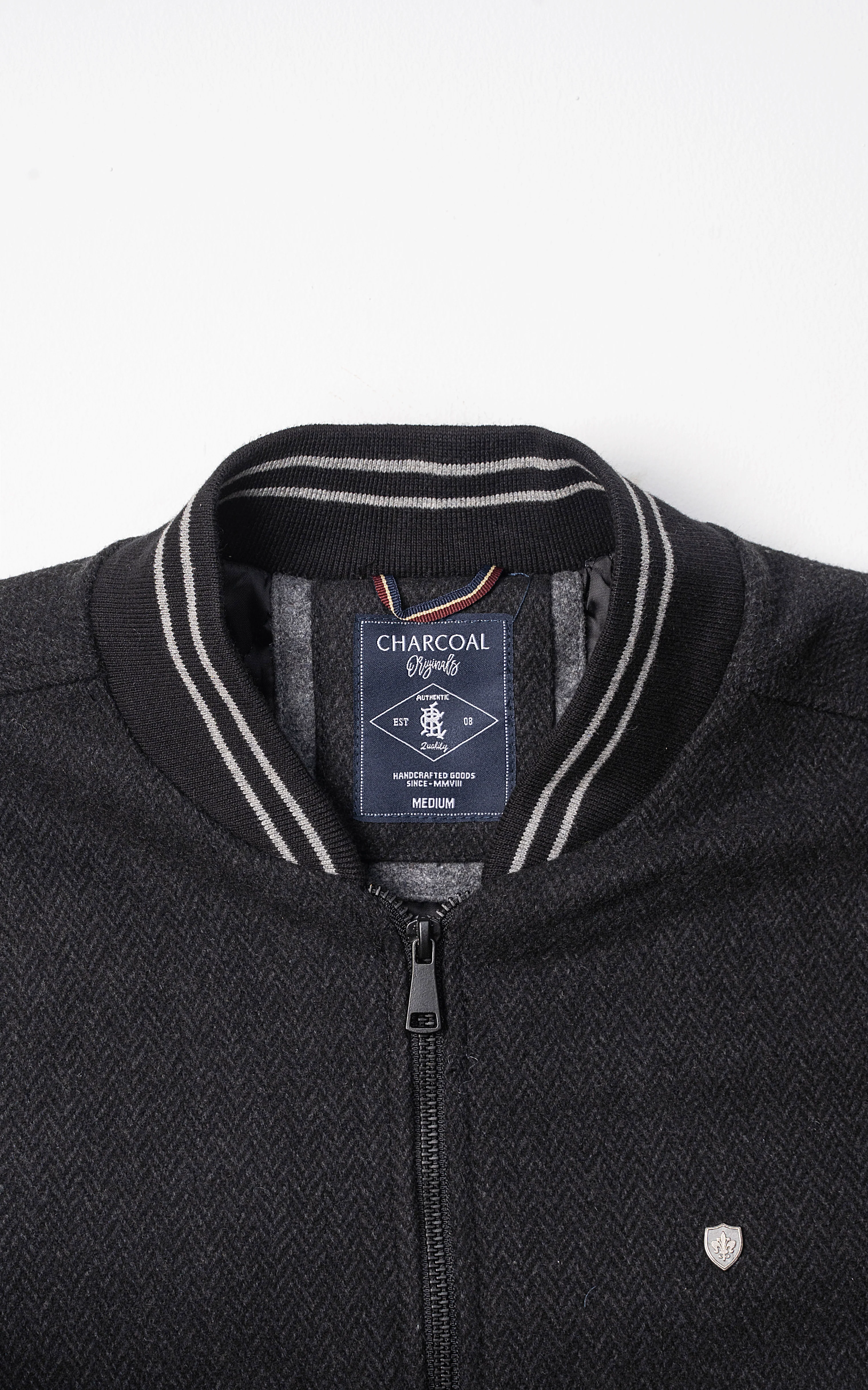 WOOLEN JACKET CHARCOAL - Image 2