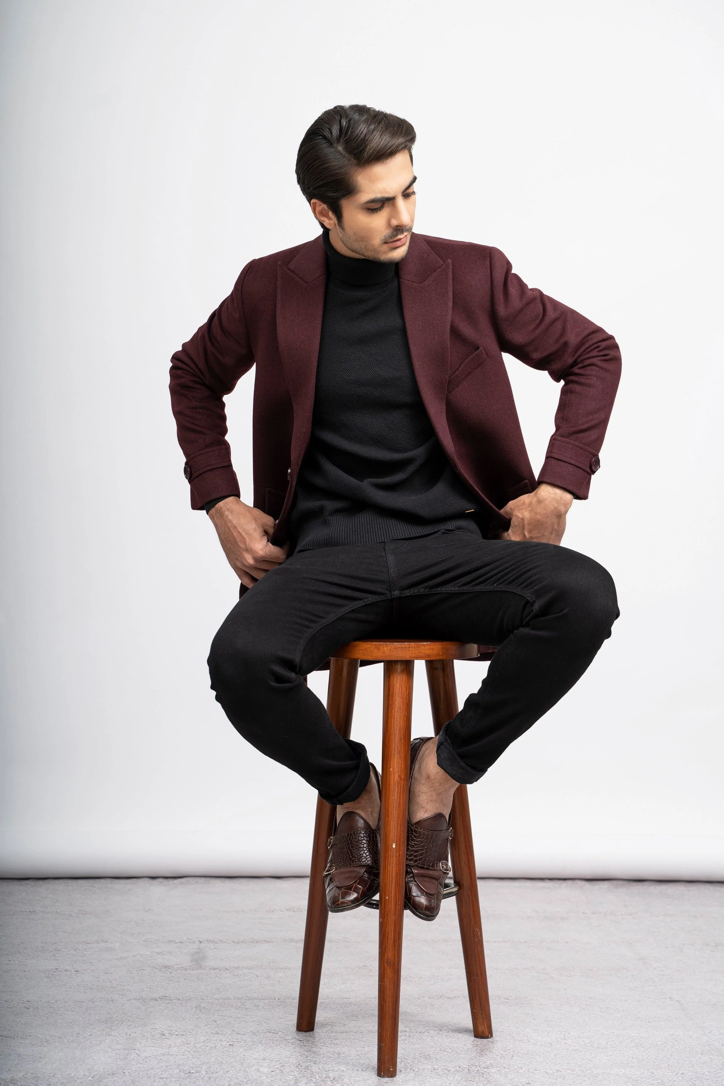WOOLEN LONG COAT - Image 2