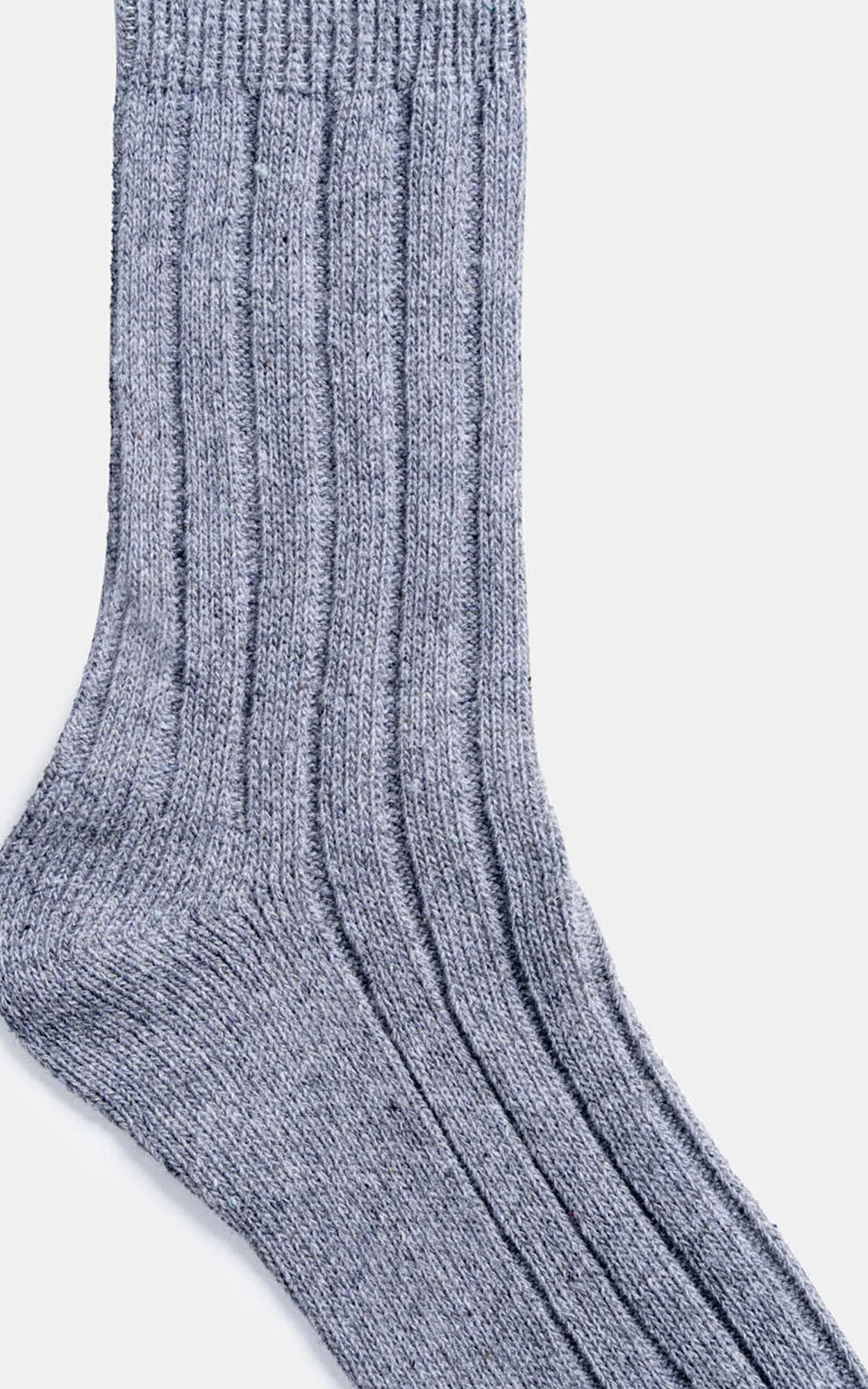 Ribbed Wool Blended Socks Grey - Image 3