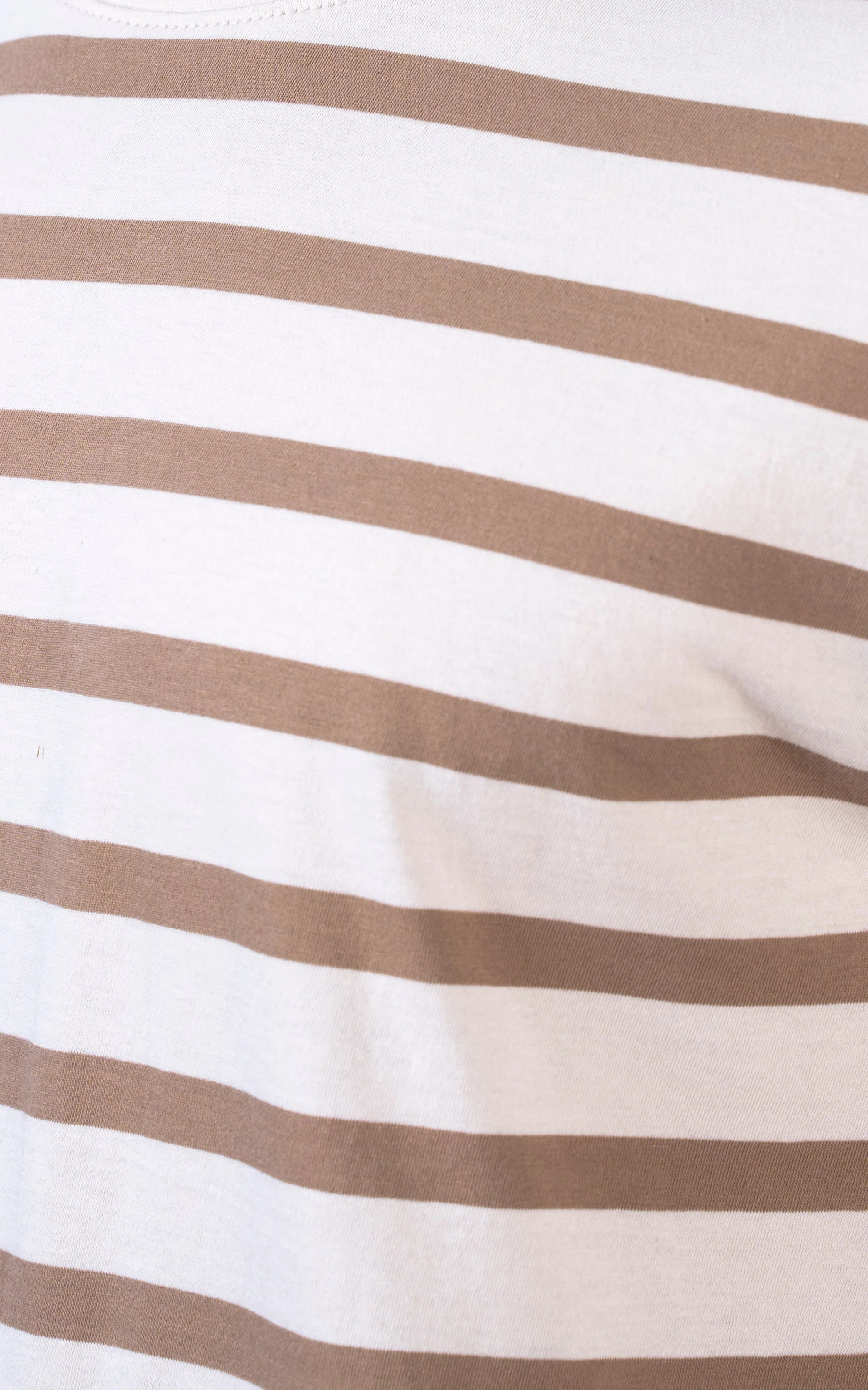 Yarn-dyed striped T-Shirt beige khaki - Image 8