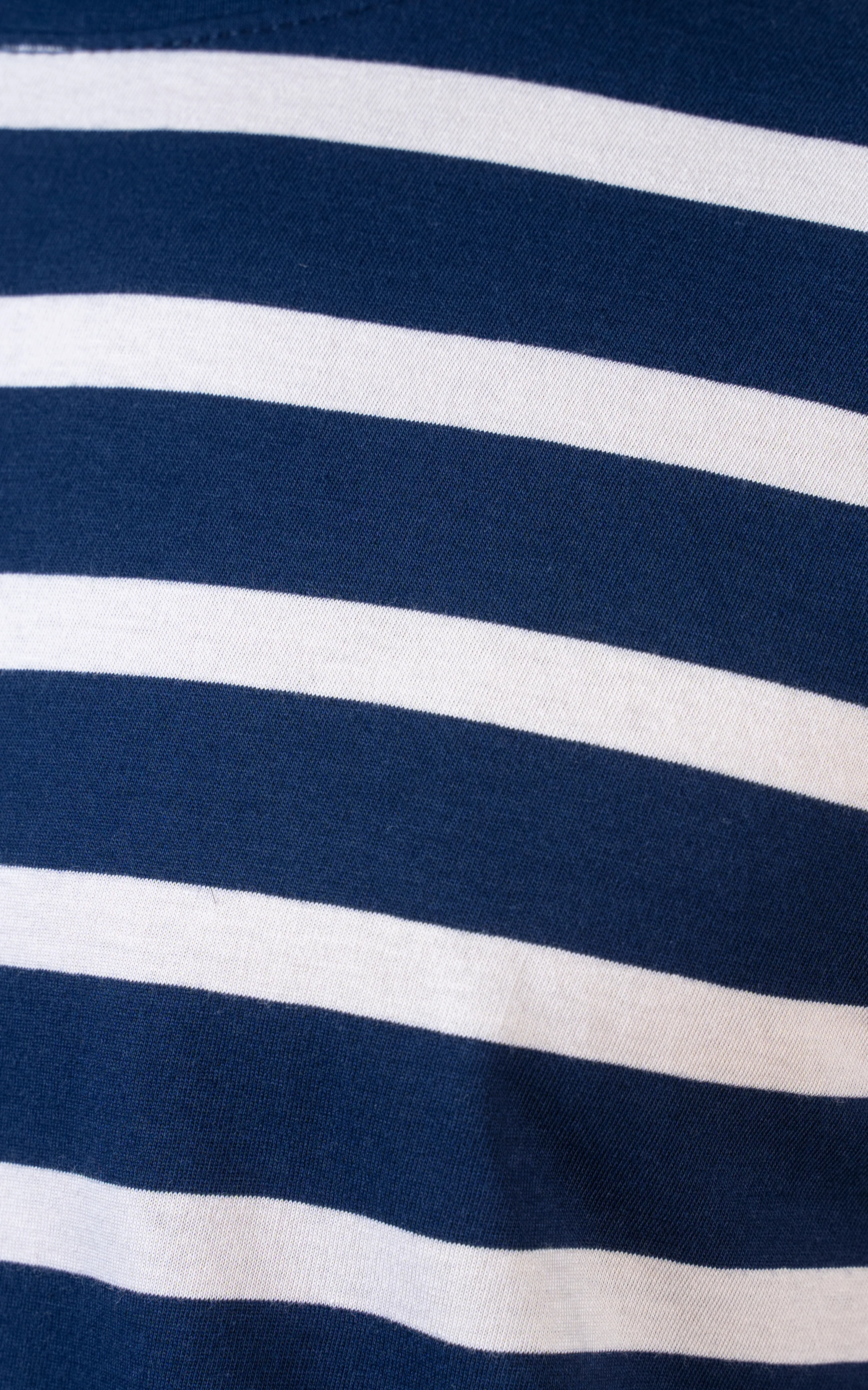 Yarn-dyed striped T-Shirt beige navy - Image 6